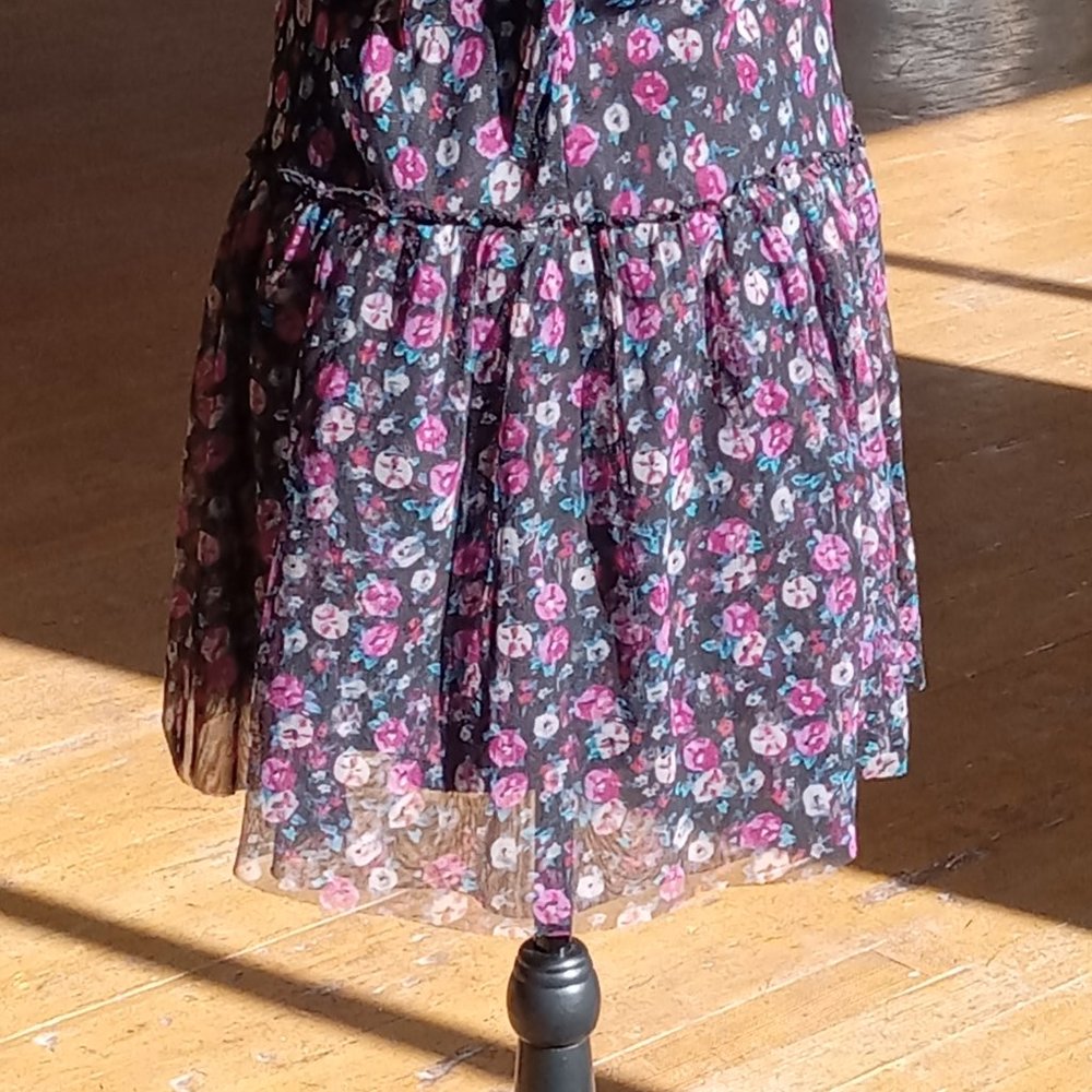 Urban Outfitters Kimchi blue pink and blue floral sheerBaby dress - Picture 3 of 12